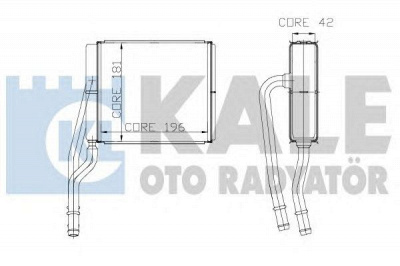 KALE OTO RADYATOR 177400 -  Теплообменник, отопление салона